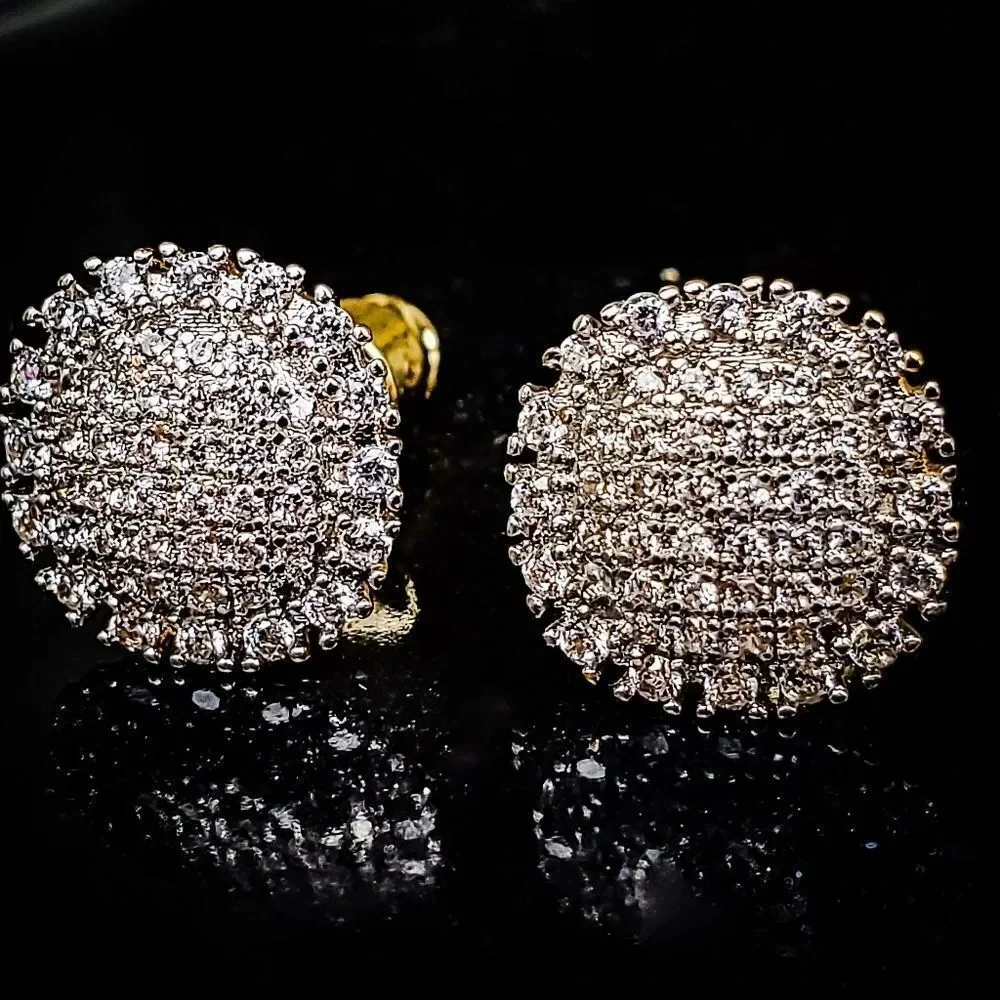 14k Gold Plated Flatline Earrings